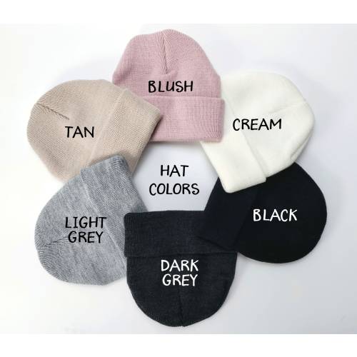 Custom Baby Beanie | Gender-Neutral Baby Hat with Name Patch | Toddler Hat Kids Youth Child Infant Newborn Gift | Personalized Baby Gift