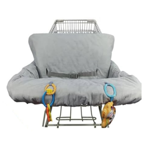 Shopping Cart Cover for Baby ICOPUCA Cotton High Chair Cover, Reversible, Machine Washable for Infant, Toddler, Boy or Girl (Grey Arrow Print)