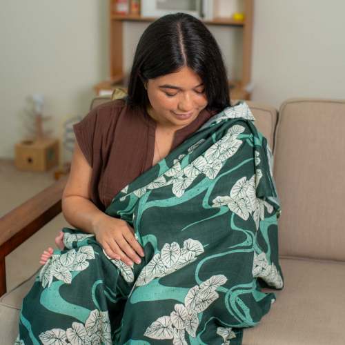 Hawaiian Bamboo Swaddle — Loʻi Pō Print | The Keiki Dept