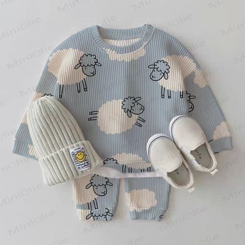 Baby Sheep Waffle 2-piece Set