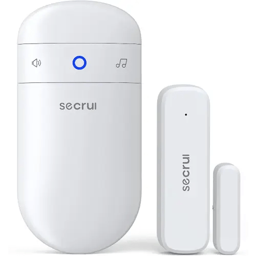 Door Chime When Door Opens, Door Opened Alarm for Home/Business Office/Bedroom Entering, 1-Sensor + 1-Receiver with 500FT Range,58 Chimes,5-Volume Level, Entry Alert for Kids/Toddler/Dementia Safety