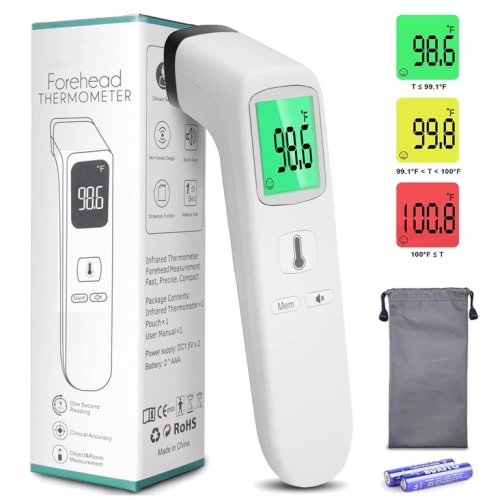 Baby Touchless Forehead Thermometer for Fever, No Contact Infrared Digital Thermometer for Adults and Kids, Contactless Smart Temperature Gun
