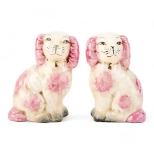 Pink Staffordshire Dogs | Caitlin Wilson