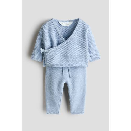 2-PIECE COTTON TEXTURED-KNIT SET