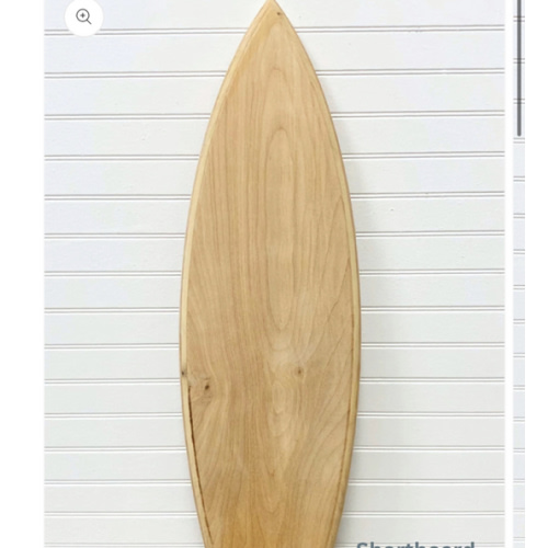 Unfinished Birch Wood Surfboard Blank