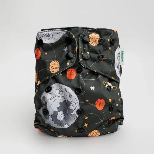 Space and Sky: Essentials Pocket Cloth Diaper with Athletic Wicking – Kinder Cloth Diaper Co.