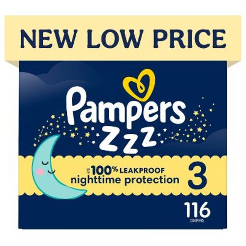 Pampers Swaddlers Overnight Diapers - Size 3 - 116ct