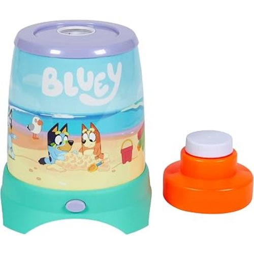 BLUEY Cyclone NO Spill Bubble Machine | Bluey Toy for Baby, Toddlers and Kids | Includes Non Toxic Bubble Solution