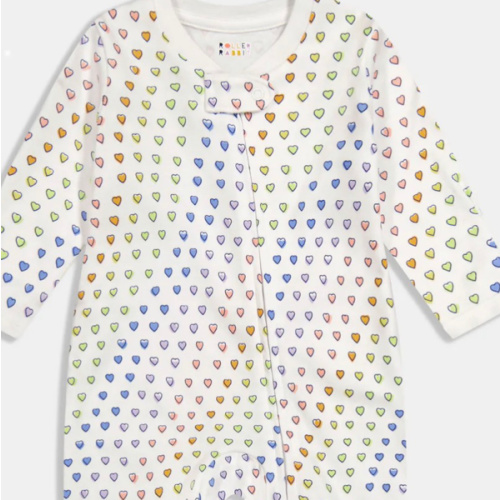Roller Rabbit Infant Disco Hearts Zipper Footie 3-6 months
