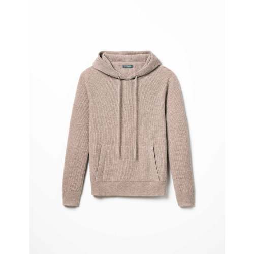 Lawrence Cashmere Hooded Sweater - Toast Brown