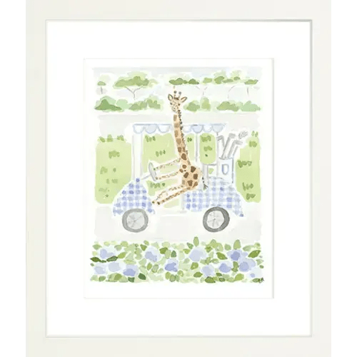 The "Golf Cart Giraffe" Fine Art Print