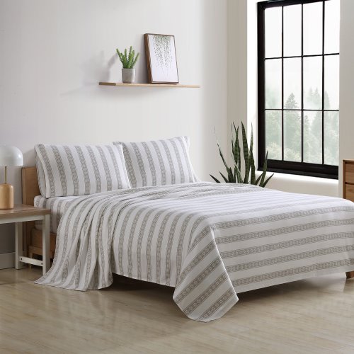Eddie Bauer Printed Cotton Flannel Sheet Set
