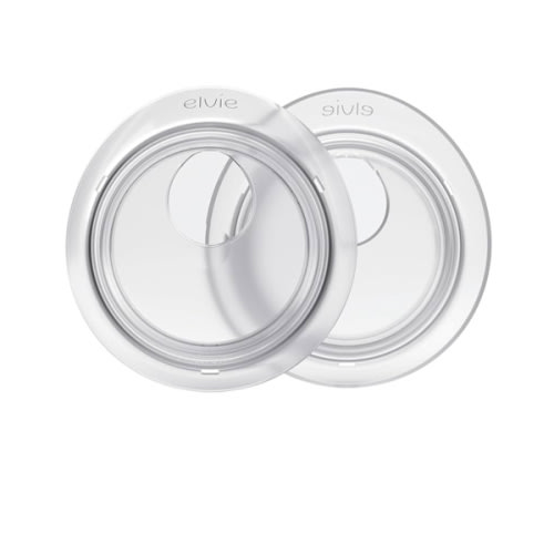 Elvie Catch Milk Collection Shells | Set of Two Discreet Leak-Protection Silicone Cups, Reuse Your Milk| Reusable Breast Shells Collect Up to 1oz | No More Wasted Milk or wasteful Breast Pads