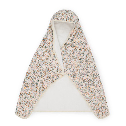 Toddler Hooded Towel - Pressed Petals