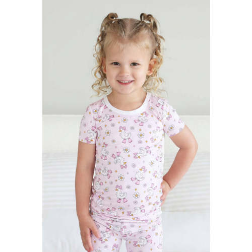 Silly Goose Two Piece Pajama Set | Pink