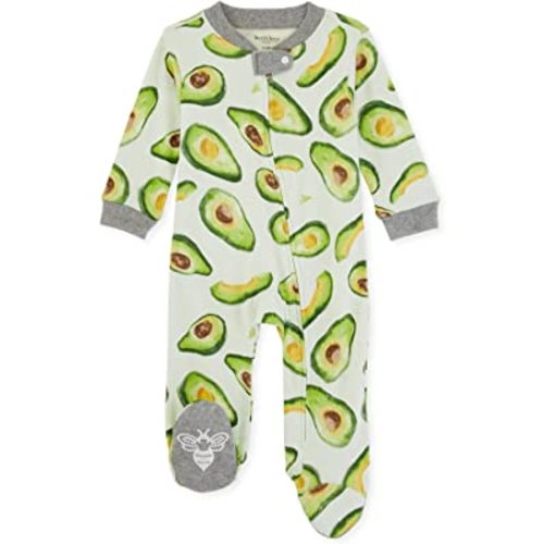 Burt's Bees Baby baby-boys Sleep and Play Pajamas, 100% Organic Cotton One-piece Romper Jumpsuit Zip Front Pjs