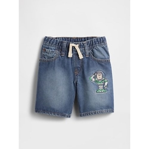 babyGap × Disney Toy Story Pull-On Loose Denim Shorts | Gap Factory