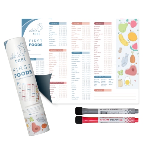 Track Baby’s First Foods Easily with Our Fridge Magnet Chart – nibbleandrest