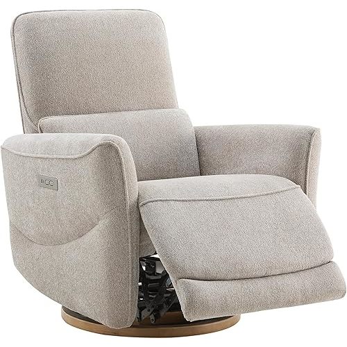 CHITA Power Swivel Glider Recliner Chair, Nursery Rocking Chair, Taupe