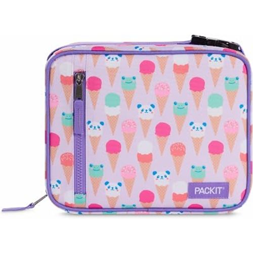 PackIt Freezable Classic Lunch Box, Ice Cream Critters