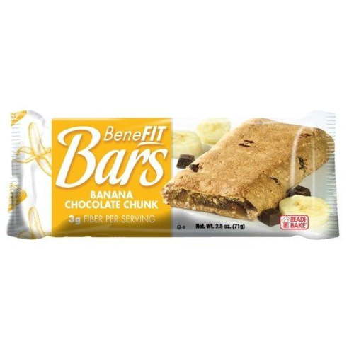 Readi Bake Benefit Banana Chocolate Chunk Bar, 2.5 Ounce -- 48 per case