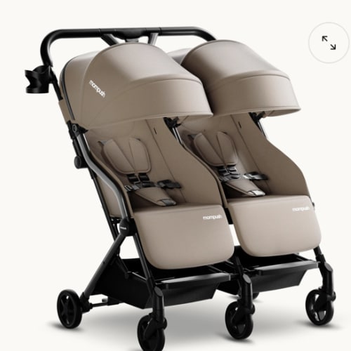 Mompush Lithe Lightweight Double Stroller For Infant and Toddler | Mompush