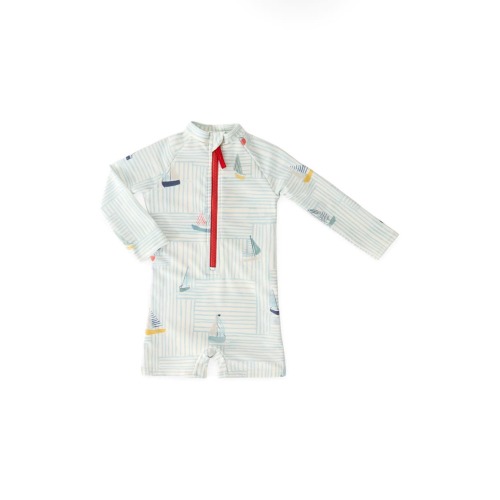 Kids' Long Sleeve One-Piece Rashguard Swimsuit