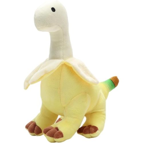 11'' Banana Dinosaur Plush Toy, Yellow Dinosur Stuffed Animal, Soft and Creative Design, Perfect Present for Kids and Friends, Ideal Present for Birthdays, Christmas, Children's Day