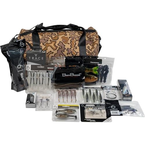 6th Sense – Recon Bundle – Bait Camp Duffle with Assorted Lures and Terminal Tackle | Compact Grab-and-Go Fishing Bundle