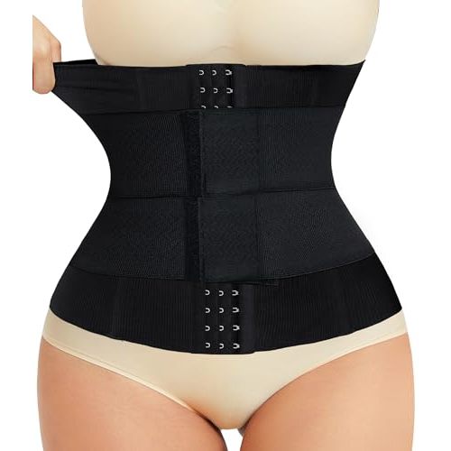 LODAY Waist Trainer for Women Corset Shapewear Tummy Control Faja Cincher | Body shaper with 7 steel bones for back support, stretch fabric smooth under clothes, suitable for postpartum and daily wear