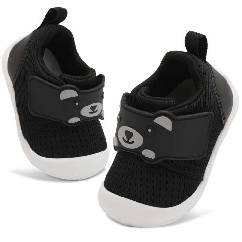 JOINFREE Baby Boy Girl Walking Shoes Infant Wide Breathable Sneakers Slip On Crib Shoes 6-12 Months