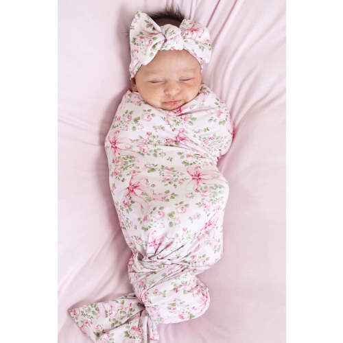 Bows in Bloom Oversized Swaddle Blanket