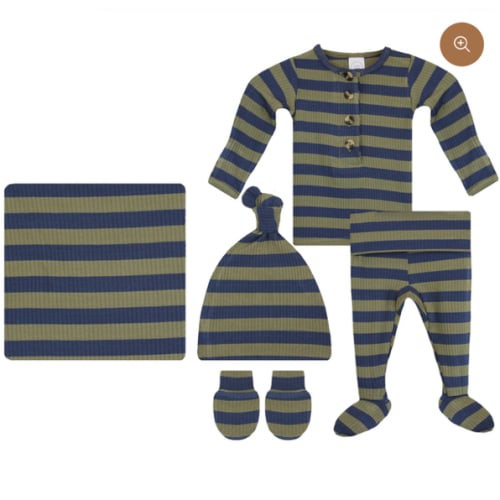 Rome Ribbed Newborn Hat Bundle (Top + Bottom)