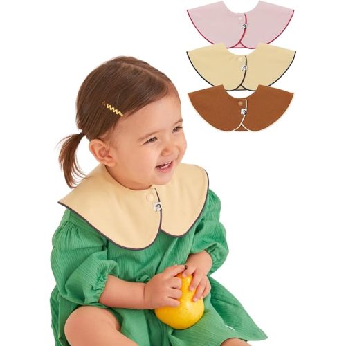 Konny Baby Bibs 3/5/7-Pack Set, 360 ​​° Rotate, Soft and Absorbent Bandana Drooling for Boys Girls baby Essentials