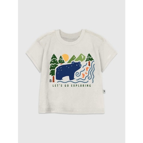Toddler Bear In Woods Graphic T-Shirt