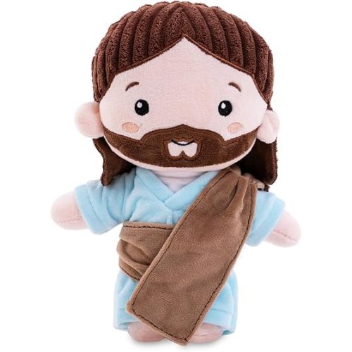 Jesus Plush Doll 9 inch, Soft Jesus Stuffed Animal for Room Decor, Gifts for Kids Girls Boys on Birthday, Religious Party