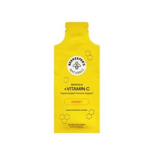 Beekeepers Naturals Liposomal Propolis Plus Vitamin C - Single - 0.27 fl oz: Liquid, Alcohol-Free, Cold Treatment