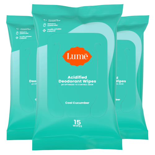 Cool Cucumber 15ct Wipes | Deodorant Wipes 3-Pack
