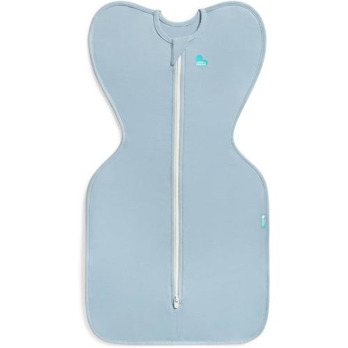 Love to Dream Swaddle, Baby Sleep Sack, Swaddle Up Self-Soothing Swaddles for Newborns, Get Longer Sleep, Snug Fit Helps Calm Startle Reflex, Lite 0.2 Tog, 5-8.5 lbs, South Blue