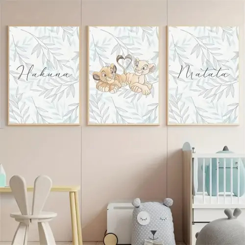 3pcs lion king wall art prints unframed canvas - Temu