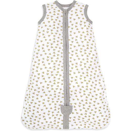 Burt's Bees Baby Beekeeper Wearable Blanket, Organic Cotton Swaddle 0.5 or 1.5 TOG, Newborn Essentials Shower Gift