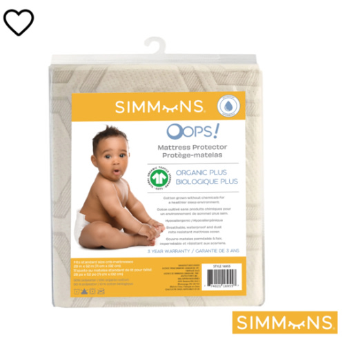 JUPITER - Simmons OOPS Organic PlusMattress Protector | Kido Bebe