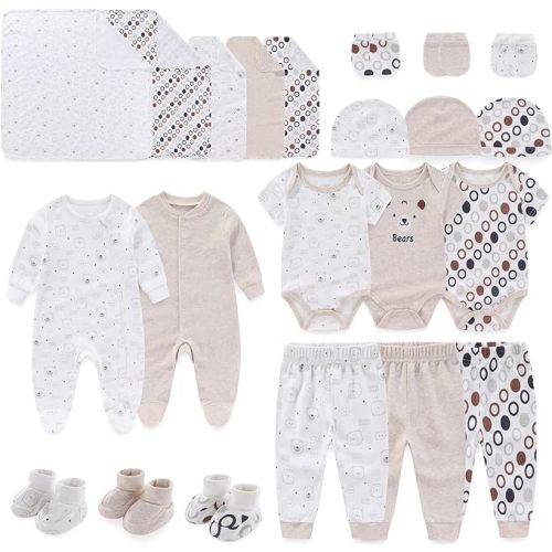 Unisex Baby Boy Girl Layette Sets 22 Packs New Born Boy Girl Clothes Infant Essentials