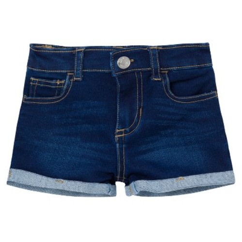 Gerber Baby Neutral Cuffed Denim Shorts, Dark Blue Denim Wash, 3-6 Months