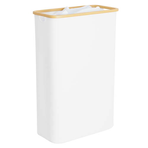 Tooloton 60L Large Laundry Hamper, White