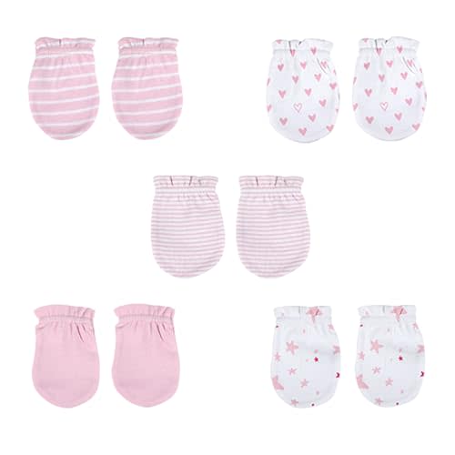 5 Pairs Baby Not Scratch Mittens 0-6 Months New Born Boy Girl Gloves Cute Infant Accessories