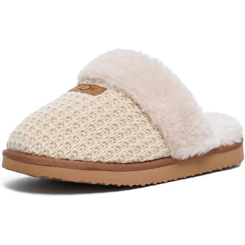 Cozy House Slippers for Women with Memory Foam Fuzzy Shoes for Indoor