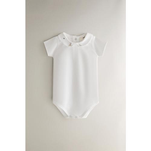KIDS RABBIT AND FLORAL BODYSUIT - Oyster-white | ZARA United States