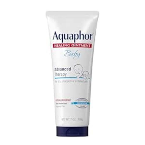 Aquaphor Baby Healing Ointment Advanced Therapy Skin Protectant, Dry Skin and Diaper Rash Ointment, 7 Oz Tube