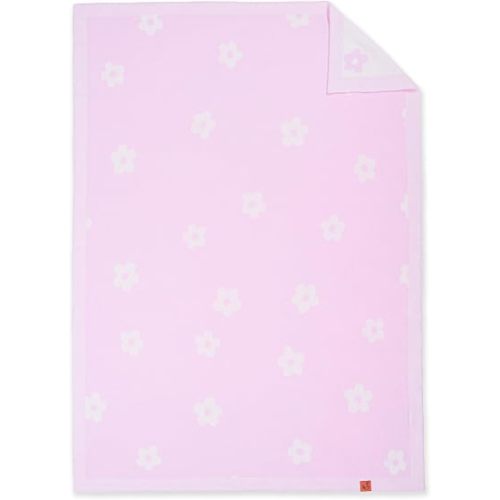 Floral Jacquard Baby Blanket, 30"x40" Two-Sided Breathable Throw Blanket for Boys and Girls, Newborn Infant Toddler Ideal for Gift